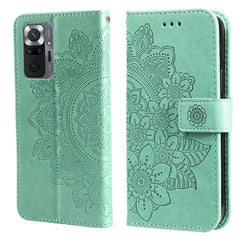 7-petal Flowers Embossing Pattern Horizontal Flip PU Leather Case with Holder & Card Slots & Wallet & Photo Frame, For Xiaomi Redmi Note 9T 5G / Note 9 5G (CN Version), For Xiaomi Redmi Note 9 4G (Foreign Version) / Mi 10X 4G���������������������������...