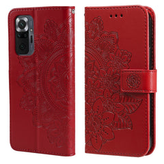 7-petal Flowers Embossing Pattern Horizontal Flip PU Leather Case with Holder & Card Slots & Wallet & Photo Frame, For Xiaomi Redmi Note 9T 5G / Note 9 5G (CN Version), For Xiaomi Redmi Note 9 4G (Foreign Version) / Mi 10X 4G���������������������������...