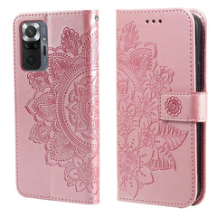 7-petal Flowers Embossing Pattern Horizontal Flip PU Leather Case with Holder & Card Slots & Wallet & Photo Frame, For Xiaomi Redmi Note 9T 5G / Note 9 5G (CN Version), For Xiaomi Redmi Note 9 4G (Foreign Version) / Mi 10X 4G���������������������������...