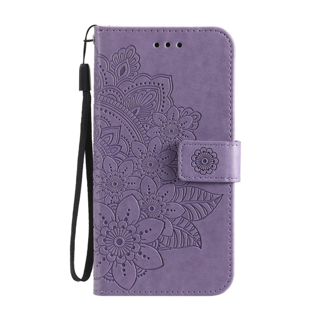 7-petal Flowers Embossing Pattern Horizontal Flip PU Leather Case with Holder & Card Slots & Wallet & Photo Frame, For Xiaomi Mi 10T Lite, For Xiaomi Mi 10T Pro, For Xiaomi Mi 11, For Xiaomi Poco X3/X3 Pro/X3 NFC