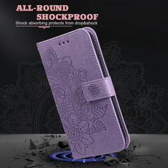 7-petal Flowers Embossing Pattern Horizontal Flip PU Leather Case with Holder & Card Slots & Wallet & Photo Frame, For Xiaomi Mi 10T Lite, For Xiaomi Mi 10T Pro, For Xiaomi Mi 11, For Xiaomi Poco X3/X3 Pro/X3 NFC
