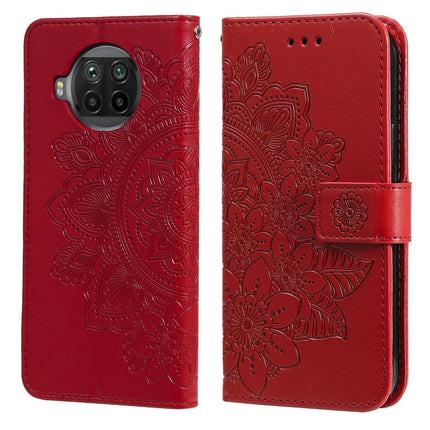7-petal Flowers Embossing Pattern Horizontal Flip PU Leather Case with Holder & Card Slots & Wallet & Photo Frame, For Xiaomi Mi 10T Lite, For Xiaomi Mi 10T Pro, For Xiaomi Mi 11, For Xiaomi Poco X3/X3 Pro/X3 NFC