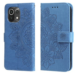 7-petal Flowers Embossing Pattern Horizontal Flip PU Leather Case with Holder & Card Slots & Wallet & Photo Frame, For Xiaomi Mi 10T Lite, For Xiaomi Mi 10T Pro, For Xiaomi Mi 11, For Xiaomi Poco X3/X3 Pro/X3 NFC