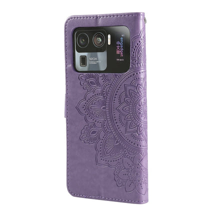 7-petal Flowers Embossing Pattern Horizontal Flip PU Leather Case with Holder & Card Slots & Wallet & Photo Frame, For Xiaomi Mi 11 Ultra, For Xiaomi Mi 11 Lite, For Xiaomi Poco M3 / Redmi Note 9 4G, For Xiaomi Mi 11 Pro