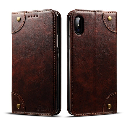 Baroque Simple Horizontal Flip Leather Case, with Holder & Card Slots & Wallet, For iPhone 11, For iPhone 11 Pro, For iPhone 11 Pro Max, For iPhone XS / X