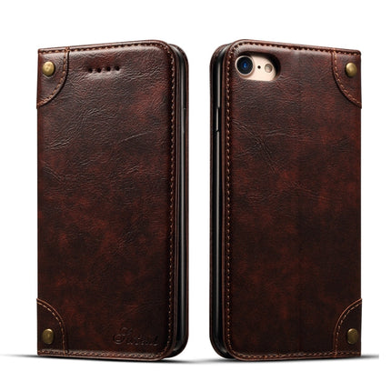 Baroque Simple Horizontal Flip Leather Case, with Holder & Card Slots & Wallet, For iPhone SE 2022 / SE 2020 / 8 / 7, For iPhone 8 Plus / 7 Plus, For iPhone XR, For iPhone XS Max