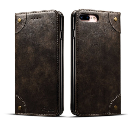 Baroque Simple Horizontal Flip Leather Case, with Holder & Card Slots & Wallet, For iPhone SE 2022 / SE 2020 / 8 / 7, For iPhone 8 Plus / 7 Plus, For iPhone XR, For iPhone XS Max