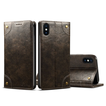 Baroque Simple Horizontal Flip Leather Case, with Holder & Card Slots & Wallet, For iPhone SE 2022 / SE 2020 / 8 / 7, For iPhone 8 Plus / 7 Plus, For iPhone XR, For iPhone XS Max