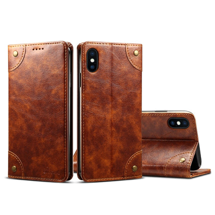 Baroque Simple Horizontal Flip Leather Case, with Holder & Card Slots & Wallet, For iPhone SE 2022 / SE 2020 / 8 / 7, For iPhone 8 Plus / 7 Plus, For iPhone XR, For iPhone XS Max