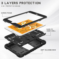 3-Layer Protection Screen Frame + PC + Silicone Shockproof Combination Case with Holder, For iPad mini 5 / 4, For Samsung Galaxy Tab S5e T720