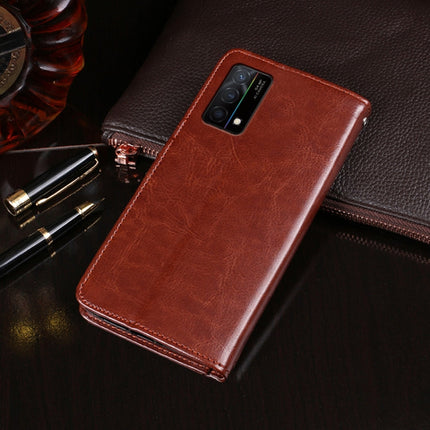 idewei Crazy Horse Texture Horizontal Flip Leather Case with Holder & Card Slots & Wallet, For OPPO K9 5G, For OPPO Realme Narzo 30A, For OPPO Reno5 A Japanese Version