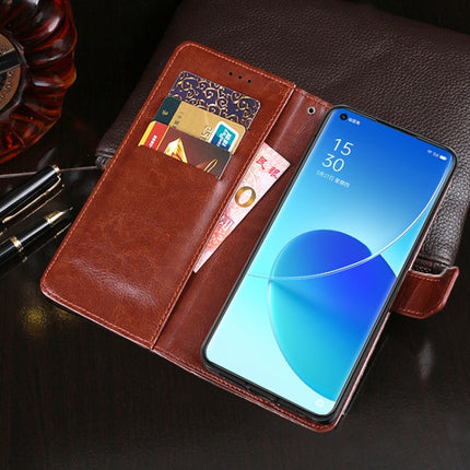 idewei Crazy Horse Texture Horizontal Flip Leather Case with Holder & Card Slots & Wallet, For OPPO Reno 6 Pro, For OPPO Reno 6 Pro 5G, For vivo X60 /  X60 (Curved Screen Version), For OPPO Reno5 A (Japanese Version)