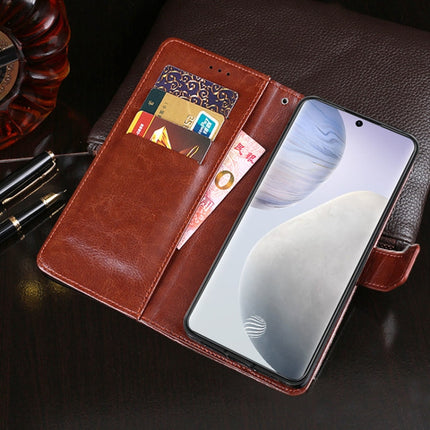 idewei Crazy Horse Texture Horizontal Flip Leather Case with Holder & Card Slots & Wallet, For vivo X60 /  X60 Curved Screen Version