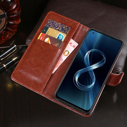 idewei Crazy Horse Texture Horizontal Flip Leather Case with Holder & Card Slots & Wallet