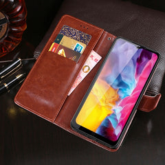 idewei Crazy Horse Texture Horizontal Flip Leather Case with Holder & Card Slots & Wallet, For Oukitel C23 Pro, For Xiaomi Redmi K40 Gaming Edition, For Samsung Galaxy F02s