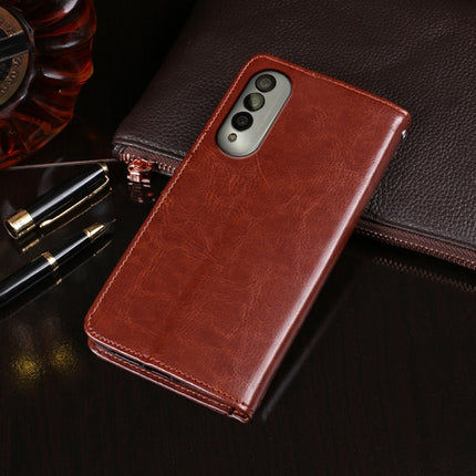 idewei Crazy Horse Texture Horizontal Flip Leather Case with Holder & Card Slots & Wallet, For Honor X20 SE, For Nokia X10 / X20
