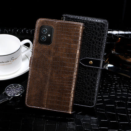 idewei Crocodile Texture Horizontal Flip Leather Case with Holder & Card Slots & Wallet