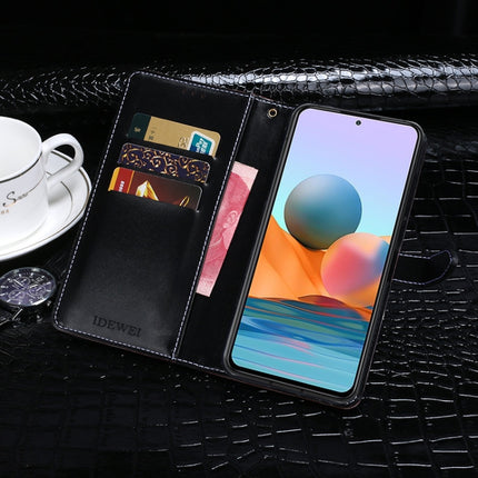 idewei Crocodile Texture Horizontal Flip Leather Case with Holder & Card Slots & Wallet, For Xiaomi Redmi Note 10 Pro 5G, For Honor X20 SE, For Honor Play 5T Youth