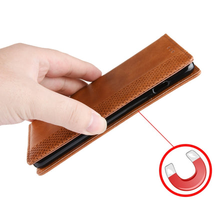 Magnetic Buckle Retro Crazy Horse Texture Horizontal Flip Leather Case with Holder & Card Slots & Photo Frame, For TCL 20 5G / 20S / 20L / 20L+