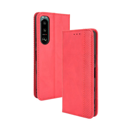 Magnetic Buckle Retro Crazy Horse Texture Horizontal Flip Leather Case with Holder & Card Slots & Photo Frame, For Samsung Galaxy F52 5G, For Sony Xperia 5 III, For Sony Xperia Ace II, For Sharp Aquos R6, For Xiaomi Mi Mix Fold, For ZTE Libero 5G