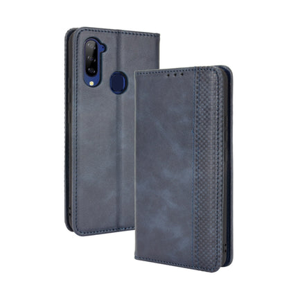 Magnetic Buckle Retro Crazy Horse Texture Horizontal Flip Leather Case with Holder & Card Slots & Photo Frame, For Samsung Galaxy F52 5G, For Sony Xperia 5 III, For Sony Xperia Ace II, For Sharp Aquos R6, For Xiaomi Mi Mix Fold, For ZTE Libero 5G