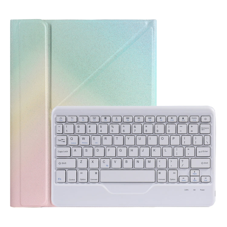 B011 Splittable Bluetooth Keyboard Leather Case with Triangle Holder & Pen Slot, For iPad 9.7 2018 & 2017 / Pro 9.7 / Air 2, For iPad 10.2 2020 & 2019 / Pro 10.5 inch / Air 3 10.5 inch, For iPad Pro 11 inch 2021 & 2020 & 2018 / Air 4 10.9 inch