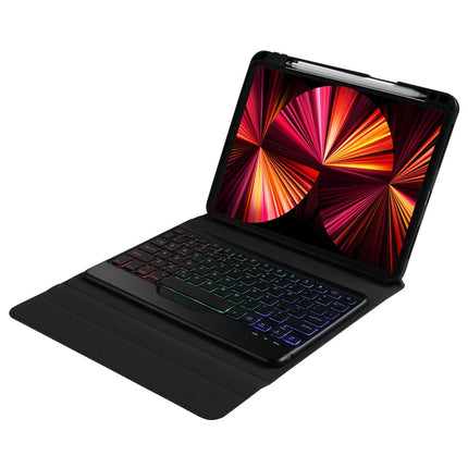 B011S Splittable Backlight Bluetooth Keyboard Leather Case with Triangle Holder & Pen Slot, For iPad 9.7 2018 & 2017 / Pro 9.7 / Air 2, For iPad 10.2 2020 & 2019 / Pro 10.5 inch / Air 3 10.5 inch���������������������������������������������������������...