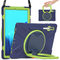 Silicone + PC Protective Case with Holder & Shoulder Strap, For Samsung Galaxy Tab S8+ / Tab S8 Plus /  Tab S7 FE / Tab S7+ T970/T975