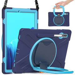 Silicone + PC Protective Case with Holder & Shoulder Strap, For Samsung Galaxy Tab S8+ / Tab S8 Plus /  Tab S7 FE / Tab S7+ T970/T975