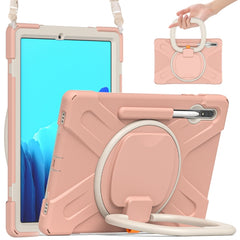 Silicone + PC Protective Case with Holder & Shoulder Strap, For Samsung Galaxy Tab S8+ / Tab S8 Plus /  Tab S7 FE / Tab S7+ T970/T975