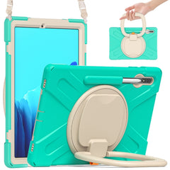 Silicone + PC Protective Case with Holder & Shoulder Strap, For Samsung Galaxy Tab S8+ / Tab S8 Plus /  Tab S7 FE / Tab S7+ T970/T975