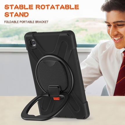 Silicone + PC Protective Case with Holder & Shoulder Strap, For Samsung Galaxy Tab A7 Lite T220 / T225