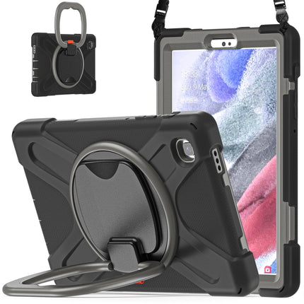 Silicone + PC Protective Case with Holder & Shoulder Strap, For Samsung Galaxy Tab A7 Lite T220 / T225