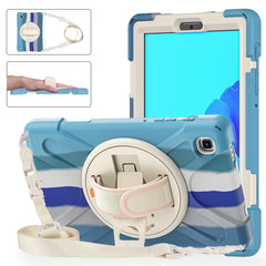 Silicone + PC Protective Case with Holder & Shoulder Strap, For Samsung Galaxy Tab A7 Lite T220 / T225