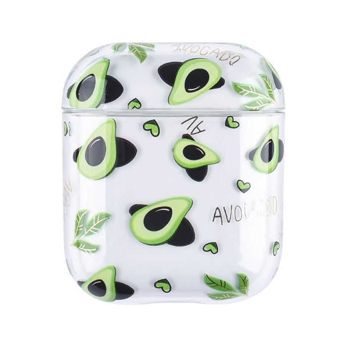 Bronzing Fruit Pattern PC Earphone Hard Protective Case, For AirPods 1 / 2, For AirPods Pro