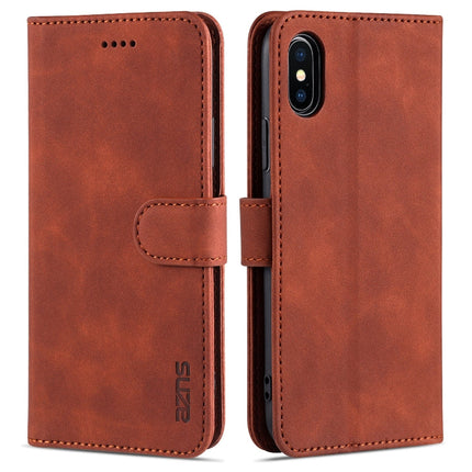 AZNS Skin Feel Calf Texture Horizontal Flip Leather Case with Card Slots & Holder & Wallet, For iPhone 11 Pro, For iPhone 11, For iPhone 11 Pro Max, For iPhone XS / X