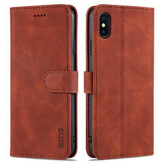 AZNS Skin Feel Calf Texture Horizontal Flip Leather Case with Card Slots & Holder & Wallet, For iPhone XS Max, For iPhone XR