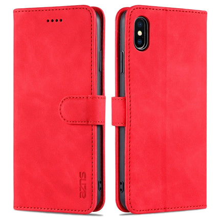 AZNS Skin Feel Calf Texture Horizontal Flip Leather Case with Card Slots & Holder & Wallet, For iPhone XS Max, For iPhone XR