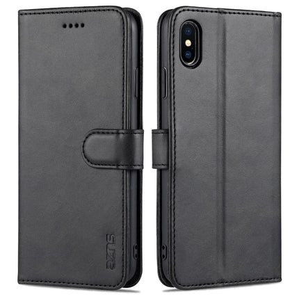 AZNS Skin Feel Calf Texture Horizontal Flip Leather Case with Card Slots & Holder & Wallet, For iPhone XS Max, For iPhone XR