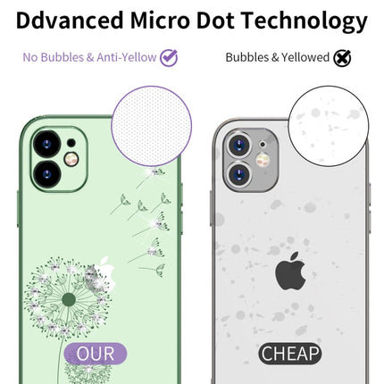 Ultra-thin Electroplating Dandelion Pattern Protective Case, For iPhone 11, For iPhone 11 Pro, For iPhone 11 Pro Max