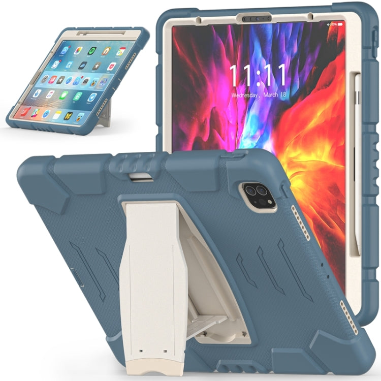 3-Layer Protection  Screen Frame + PC + Silicone Shockproof Combination Case with Holder, For iPad Pro 12.9 2022 / 2021, For iPad Pro 12.9 2020