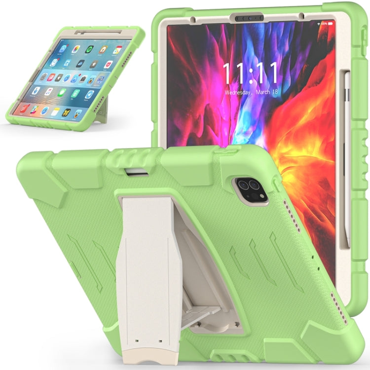 3-Layer Protection  Screen Frame + PC + Silicone Shockproof Combination Case with Holder, For iPad Pro 12.9 2022 / 2021, For iPad Pro 12.9 2020