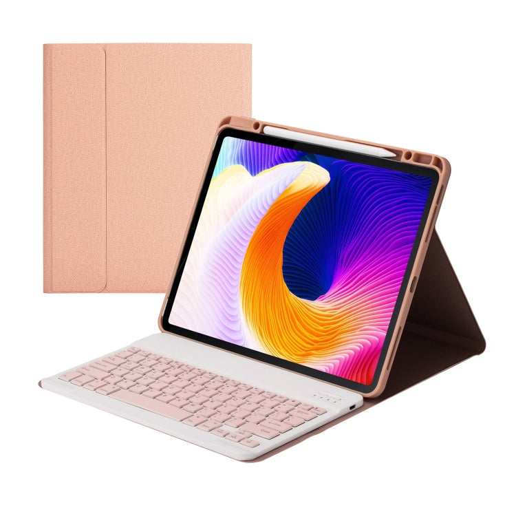 HK132 Detachable Plastic Bluetooth Keyboard Protective Case with Holder & Pen Slot For iPad Pro 12.9 inch 2021 / 2020 / 2018