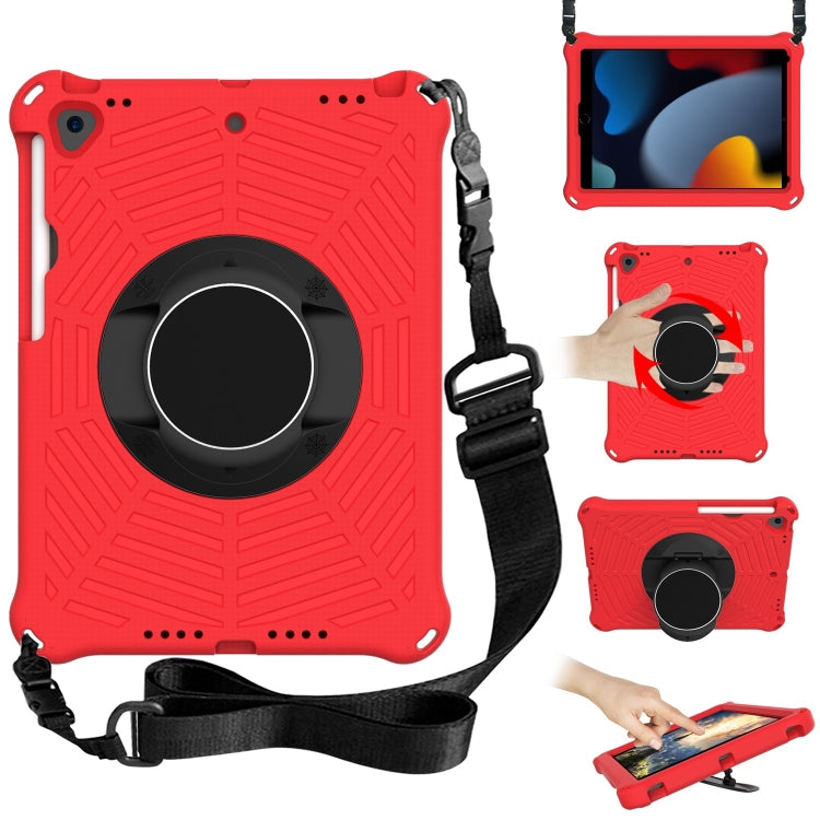 Spider King EVA Protective Case with Adjustable Shoulder Strap & Holder & Pen Slot, For iPad 9.7 2018 & 2017 / Pro 9.7 / Air 2 / Air, For iPad 10.2 2021 / 2020 / 2019, For iPad Pro 10.5 inch 2017 / Air 3 10.5 inch