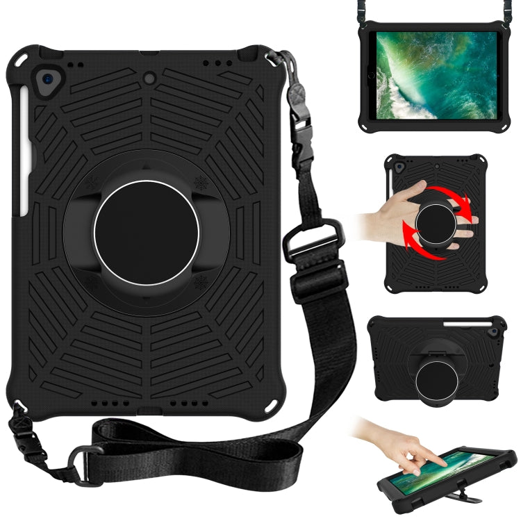 Spider King EVA Protective Case with Adjustable Shoulder Strap & Holder & Pen Slot, For iPad 9.7 2018 & 2017 / Pro 9.7 / Air 2 / Air, For iPad 10.2 2021 / 2020 / 2019, For iPad Pro 10.5 inch 2017 / Air 3 10.5 inch