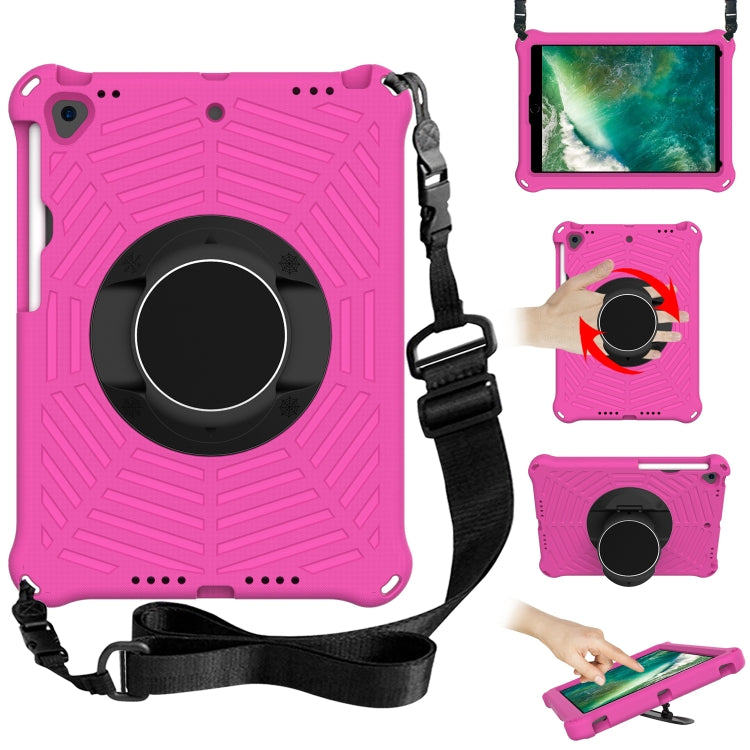 Spider King EVA Protective Case with Adjustable Shoulder Strap & Holder & Pen Slot, For iPad 9.7 2018 & 2017 / Pro 9.7 / Air 2 / Air, For iPad 10.2 2021 / 2020 / 2019, For iPad Pro 10.5 inch 2017 / Air 3 10.5 inch