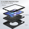 Shocproof Silicone + PC Protective Case with 360 Degree Rotation Foldable Handle Grip Holder & Pen Slot, For iPad Air 4 10.9 / Pro 11 2021 / 2020 / 2018, For Samsung Galaxy Tab A7 10.4 2020 T500