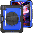 For iPad Pro 12.9 2022 / 2021 / 2020 / 2018 / Blue PC+Black