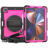 Shockproof Colorful Silicone + PC Protective Case with Holder & Shoulder Strap & Hand Strap & Pen Slot, For iPad Pro 12.9 2022 / 2021 / 2020 / 2018