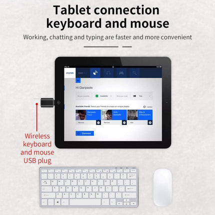 XQ-ZH001 USB Female to 8 Pin Male OTG Adapter, XQ-ZH001 (Silver)